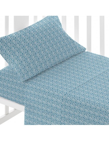 Set di lenzuola cotone Maddy indaco culla