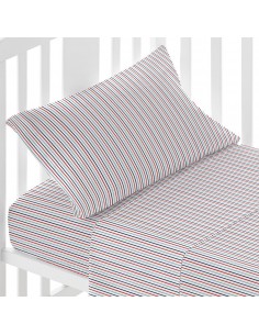 Set di lenzuola cotone Raya York blu navy culla