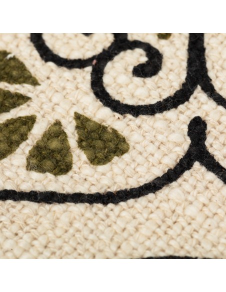 Plaid cotone Ovidia verde militare plaid-e-foulard-multiuso