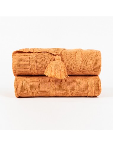 Plaid New Borlón mandarino plaid-e-foulard-multiuso
