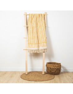 Plaid cotone Aisha senape