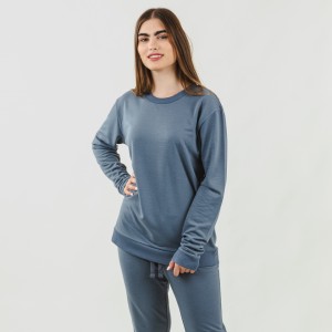 Set sportivo lungo donna new indaco