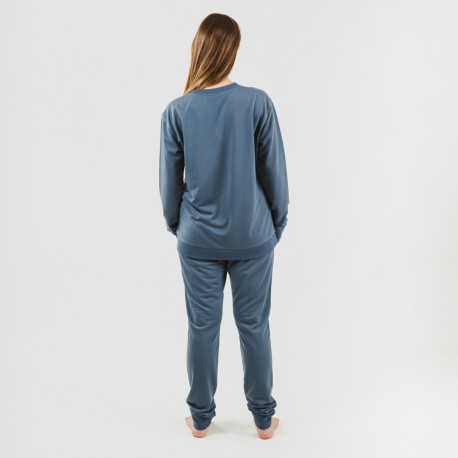 Set sportivo lungo donna new indaco