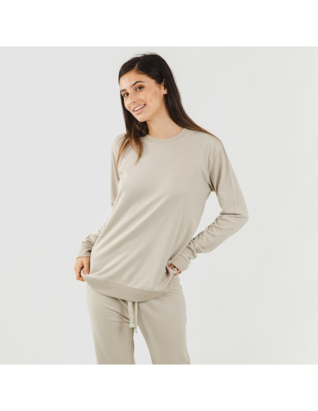 Set sportivo lungo donna new beige