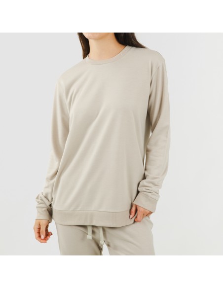 Set sportivo lungo donna new beige