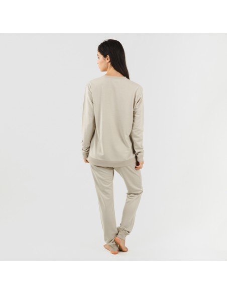 Set sportivo lungo donna new beige