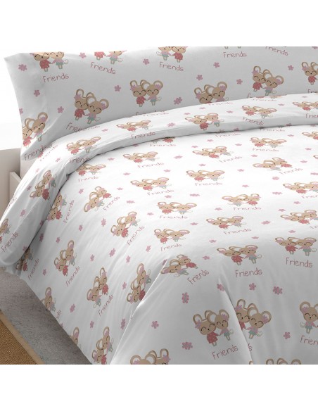 Copripiumino cotone Friends rosa Copripiumino cotone Friends rosa