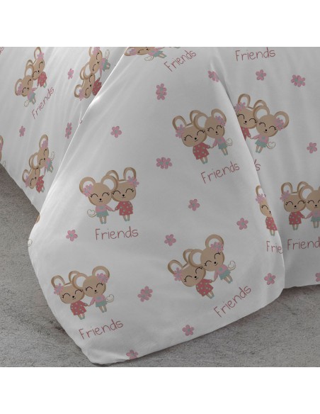 Copripiumino cotone Friends rosa Copripiumino cotone Friends rosa