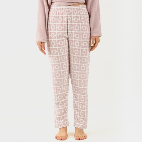 Pigiama pile coral Taormina malva