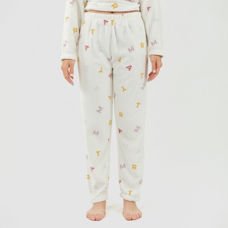 Pigiama pile coral Letras