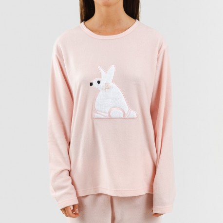 Pigiama pile polare Midas rosa