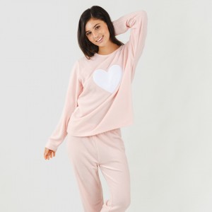 Pigiama pile polare Praga rosa 2