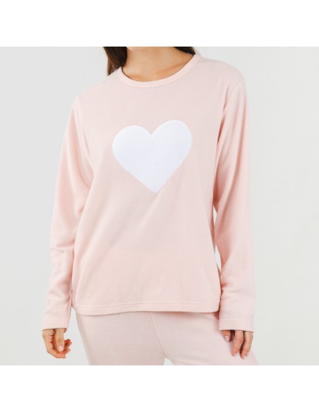 Pigiama pile polare Praga rosa Pigiama pile polare Praga rosa