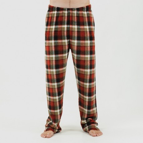 Pigiama pile coral uomo Lucho verde