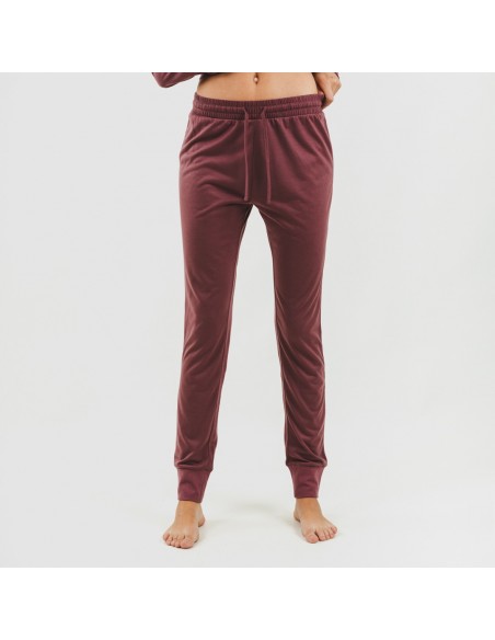 Set sportivo donna felpa con zip melanzana Set sportivo donna felpa con zip melanzana