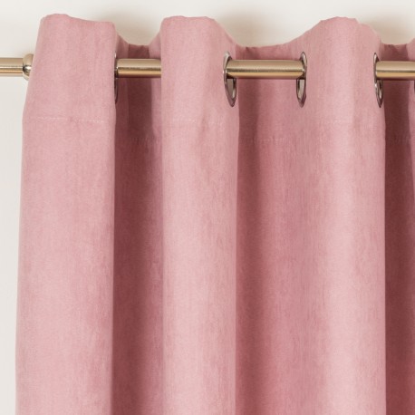 Tenda scamosciata rosa chiaro tende-oscuranti