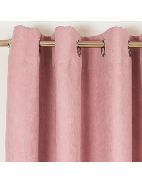 Tenda scamosciata rosa chiaro tende-oscuranti