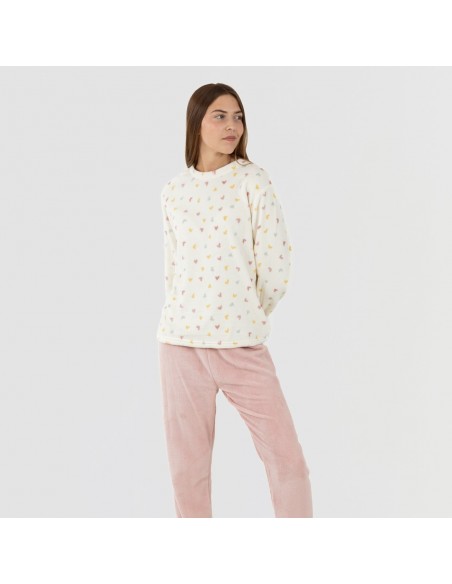 Pigiama pile coral Julie malva Pigiama pile coral Julie malva