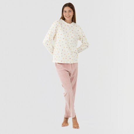 Pigiama pile coral Julie malva