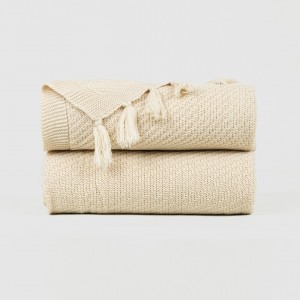Plaid Tondelo bianco antico