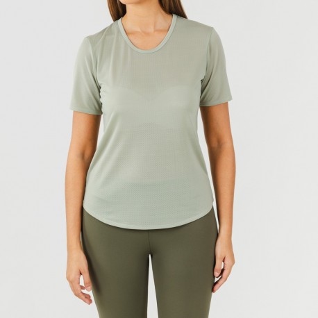 Set sportivo leggings lunghi donna verde foglia - militare