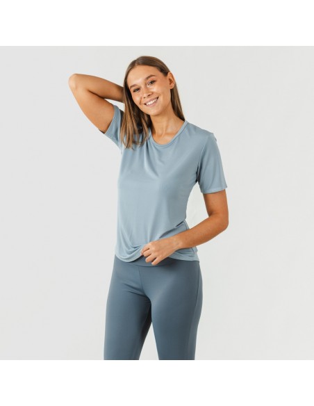 Set sportivo leggings lunghi donna indaco chiaro - scuro