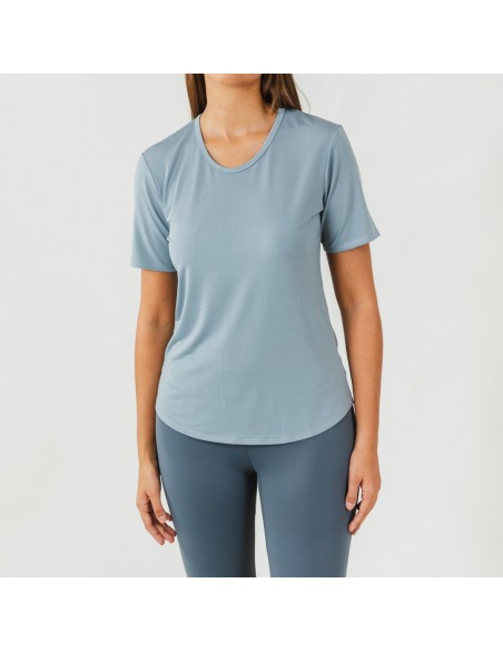 Set sportivo leggings lunghi donna indaco chiaro - scuro