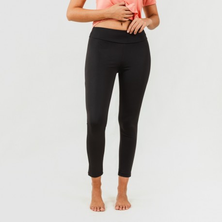 Set sportivo leggings lunghi donna arancione - nero