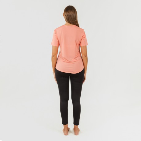 Set sportivo leggings lunghi donna arancione - nero