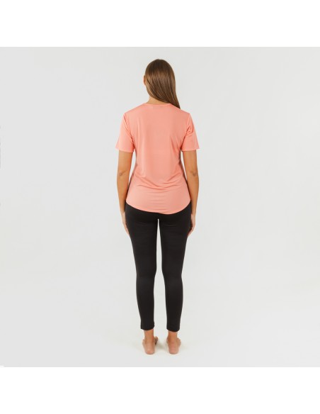 Set sportivo leggings lunghi donna arancione - nero Set sportivo leggings lunghi donna arancione - nero