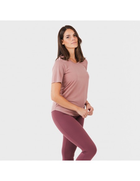 Set sportivo leggings lunghi donna malva - melanzana Set sportivo leggings lunghi donna malva - melanzana
