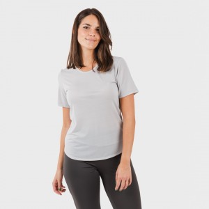 Set sportivo leggings lunghi donna grigio perla - antracite