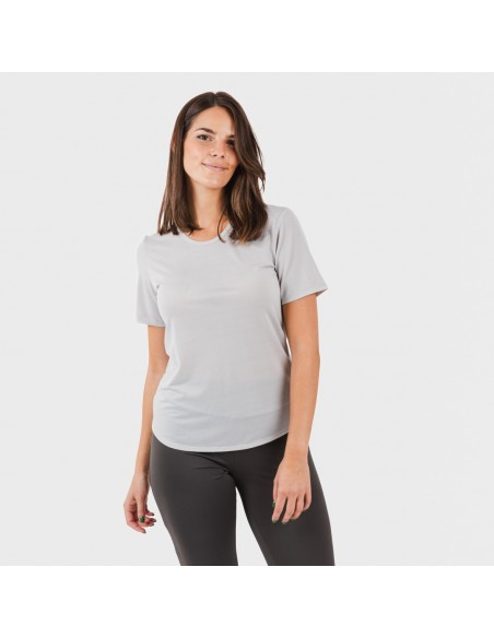 Set sportivo leggings lunghi donna grigio perla - antracite Set sportivo leggings lunghi donna grigio perla - antracite