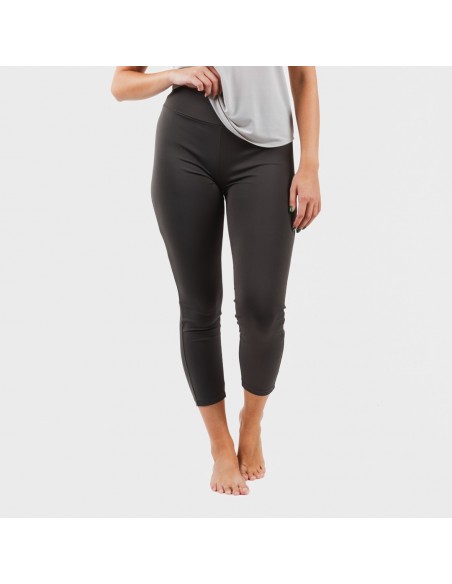 Set sportivo leggings lunghi donna grigio perla/antracite conjunto-deportivo-legging-largo-mujer