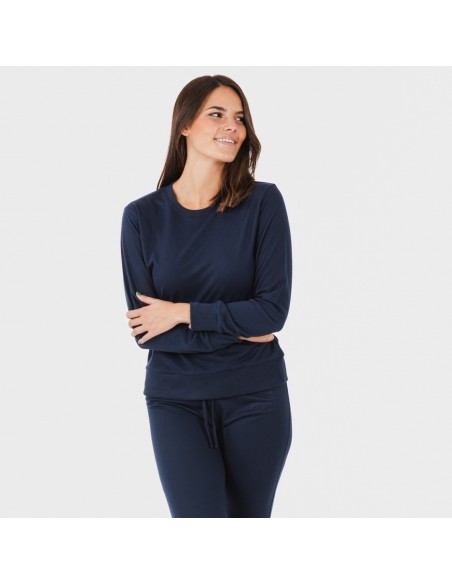 Set sportivo lungo donna blu navy new Set sportivo lungo donna blu navy new