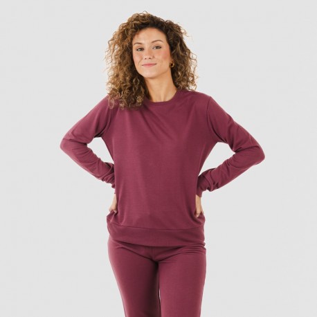 Set sportivo lungo donna melanzana new