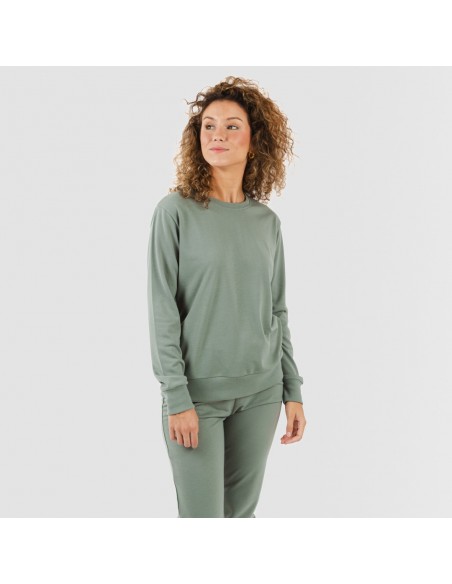 Set sportivo lungo donna verde militare new Set sportivo lungo donna verde militare new