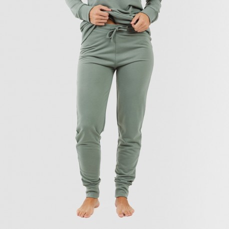 Set sportivo lungo donna verde militare new