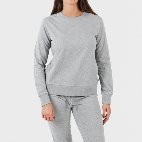 Set sportivo lungo donna grigio misto new