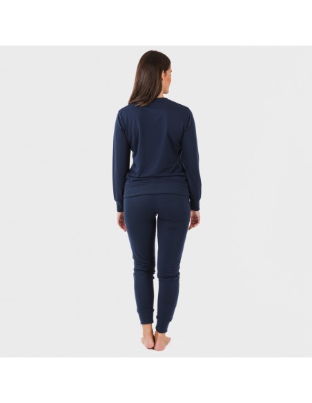 Set sportivo lungo donna blu navy new Set sportivo lungo donna blu navy new