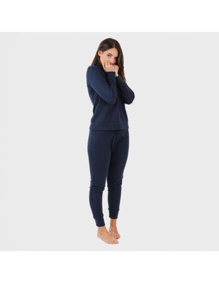 Set sportivo lungo donna blu navy new Set sportivo lungo donna blu navy new