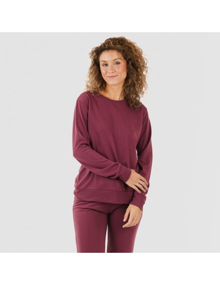 Set sportivo lungo donna melanzana new