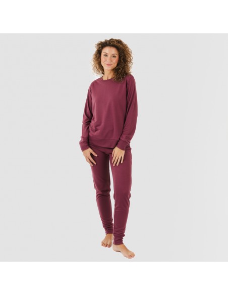 Set sportivo lungo donna melanzana new