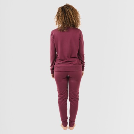 Set sportivo lungo donna melanzana new