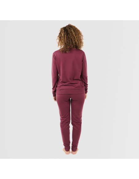 Set sportivo lungo donna melanzana new