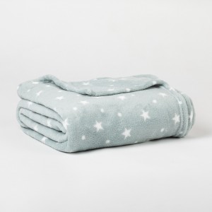 Coperta pile coral Cosmo verde tiffany