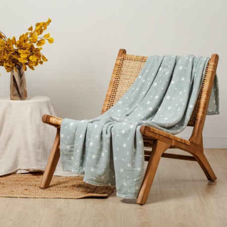 Coperta pile coral Cosmo verde tiffany