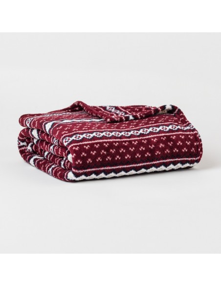Coperta pile coral Cronos bordeaux Coperta pile coral Cronos bordeaux