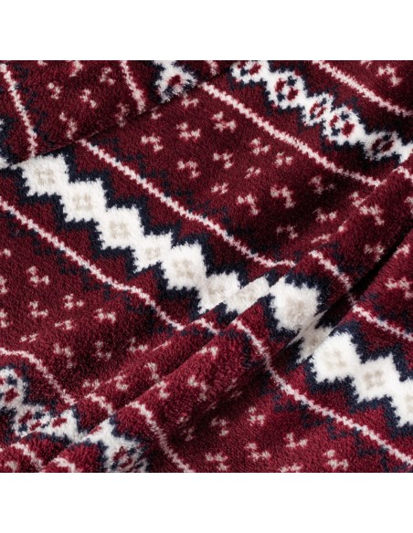 Coperta pile coral Cronos bordeaux Coperta pile coral Cronos bordeaux