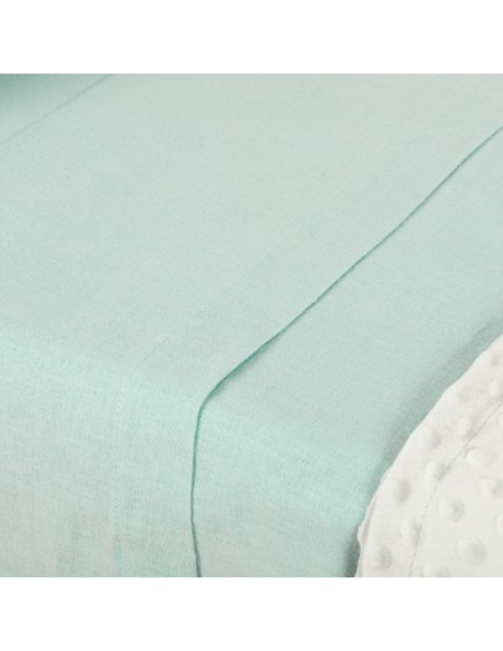 Set di lenzuola flanella tinta unita culla